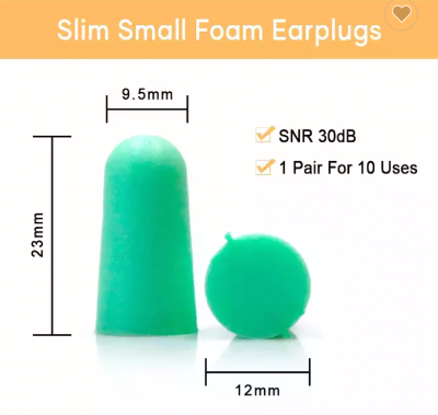200 Pairs Soft Foam Earplugs 30dB Ear Plugs